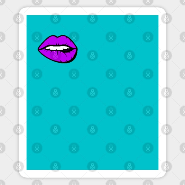 DSMP Purple Lips Sticker by JEWEBIE